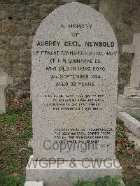 Hong Kong Cemetery - Newbold, Aubrey Cecil